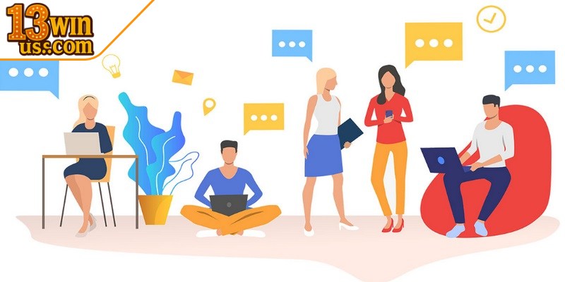 Bạn cũng có thể liên lạc 13Win qua hình thức mạng xã hội