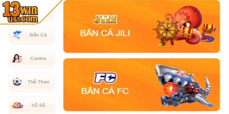Game bắn cá tại 13Win thu hút đông đảo anh em bet thủ